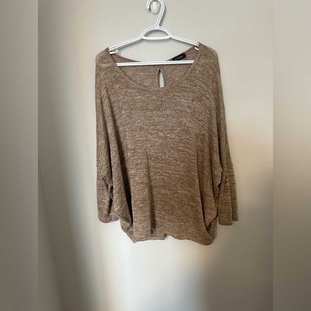 3/4 sleeve oversized top